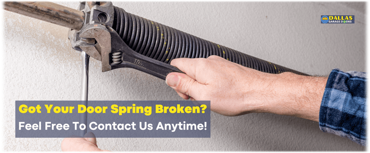 Broken Garage Door Spring Repair Dallas TX (214) 427-8929